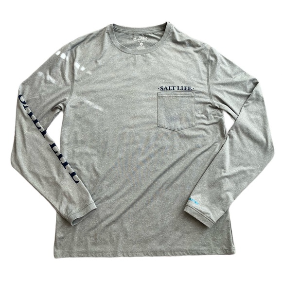 Salt Life Marlin Territory Long Sleeve Performance Pocket Tee - Picture 2 of 4